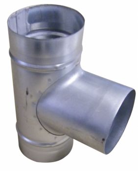 Preview: Warmluftanschluss-Set an MCZ Ø60 mit T-Stück 3xØ80mm