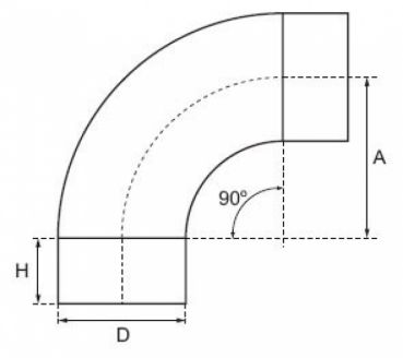Preview: Ø 100 mm Bogen 90° - 2155