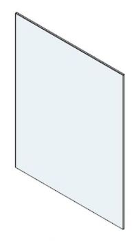 Glaskeramikscheibe für Tür aus Gusseisen 41701600300
