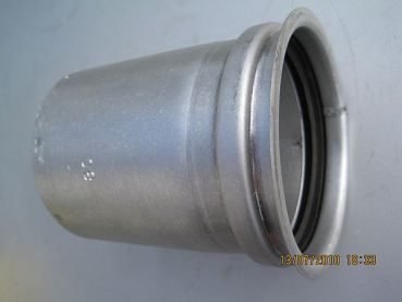 Preview: Ø 100 mm, Pellet-Wandfutter doppelt mit Viton-Dichtung