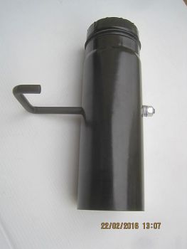 Preview: Ø80 Rohr 250mm lang mit dichtschließender Absperrklappe für Zuluft