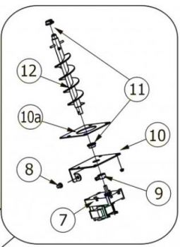 Buchse für Pelletsschnecke 41201216500,  1 Stück