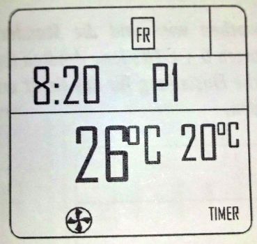 Preview: Schwarze Fernbedienung 434,5MHZ - 41451301203 - Von 0 bis 3-Gebläse-Steuerung