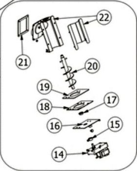 Preview: Untergestell Rohrleitung der Förderschnecke 41400903310