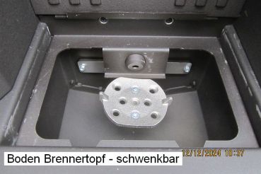 CADEL Pelletofen Spin Plus 9, Stromausfall-Notbetrieb vorbereitet, Metall Titanium 7024012