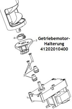 Getriebemotor Halterung 41202010400