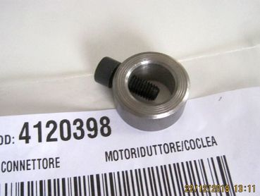 Verbindung Getriebemotor-Schnecke, Innendurchmesser 15 mm