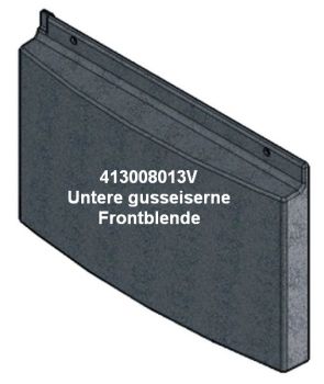 413008013V Untere gusseiserne Frontblende unter der Feuertür, für EGO/STAR 1.0, FACE