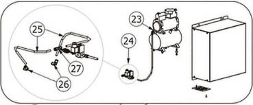 Preview: "L" Verbindung - Rohr Ø 8, 41201404200, für RED Compact Eeasy Clean