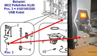 Preview: 41451403200 USB Kabel, L = 500 mm