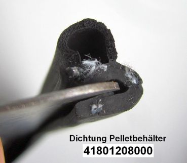 Preview: Deckel Pelletbehälter Dichtung - 41801208000 - ca. 1,25 Meter