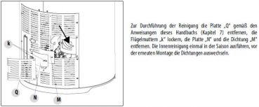 Preview: Dichtung 41801701800 - NUR für MCZ Pelletofen HALO UP! - aus Keramikfaserpapier