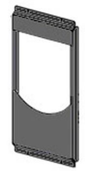 43640425 Schwarze Feuerstellenfront für Mercury 6 kW, Omega '05, Planet '05, Saturn '05