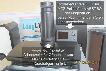 Digitalbedientafel LIFT für MCZ Pelletöfen MAESTRO M1