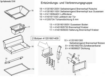 Preview: 41411609440V Luftförderer für MCZ Hydromatic