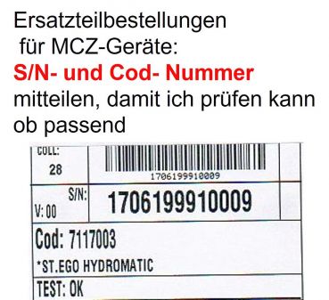 Ersatzteile für MCZ-Pelletöfen und RED-Pelletkessel