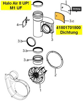 Dichtung 41801701800 - NUR für HALO UP!
