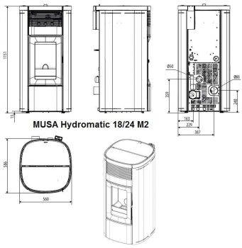 Preview: MCZ MUSA Hydromatic 18 R  17,7 kW