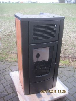 Preview: 41251204960 6x seitl. Keramikfliese in Farbe MOKA für RED-Pelletofen MARGHERITA