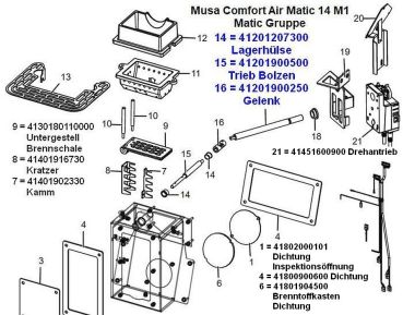 Preview: 41401902330 Kamm für Comfort Air Matic 14, Position 7 - Kopie
