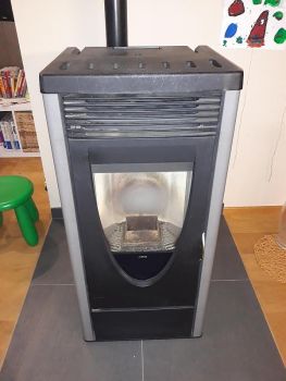 Preview: 43640425 Schwarze Feuerstellenfront für Mercury 6 kW, Omega '05, Planet '05, Saturn '05