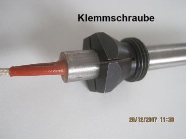Preview: Zündkerze, Glühzünder, Glühstab - 300 Watt - Ø 9,8,  L175 längenverstellbar ca. 140 bis 170 mm