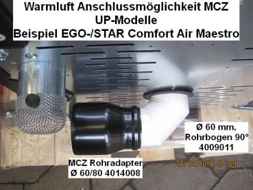 MCZ Rohradapter Ø 60/80 - 4014008 für MCZ Pelletofen Comfort Air