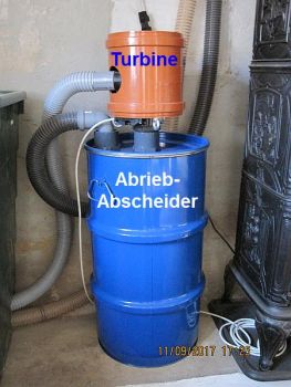 Zyklonabscheider TUBE 60 Liter Deckelfass