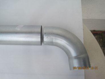 Preview: Ø 80 mm Bogen 85°, einseitig Muffe, andere Seite Stutzen