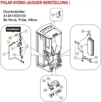 Druckwächter 41451800100 für Athos, Nova, Polar