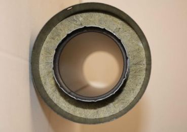 Preview: Ø 80 mm, Pelletrohr doppelwandig isoliert, kürzbar 1000mm lang