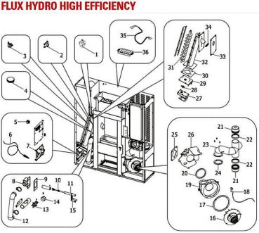 Preview: Dichtung für Rohr Rauchabzug 41801001700, ca. Ø105x3mm