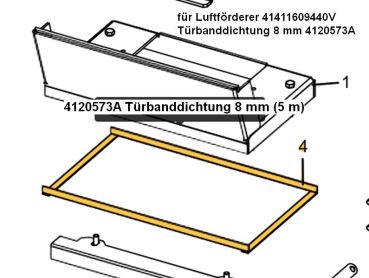 41411609440V Luftförderer für MCZ Hydromatic