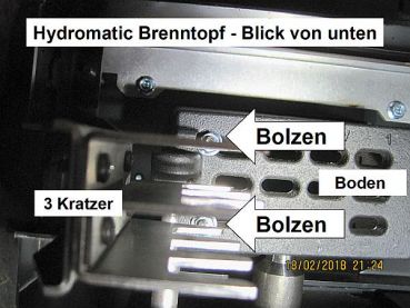 Preview: 2 Bolzen 41201601400 für Selbstreinigender Brennertopf aus Gusseisen 41301601100V