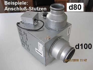 Preview: Kaminlüfter KAM125 mm, 400 m³/h (108 Watt) optional mit Anschluß-Stutzen