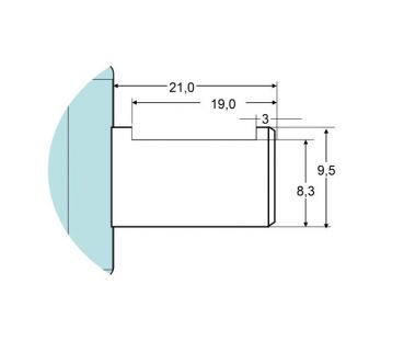 Preview: MELLOR-Getriebemotor FB1171, 1,5rpm, Wellen-Ø = 9,5 mm