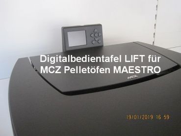 Digitalbedientafel LIFT für MCZ Pelletöfen MAESTRO M1