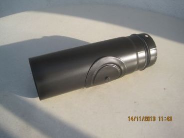 Preview: Ø 80 mm, Pelletrohr mit Revisionsöffnung 250 mm lang