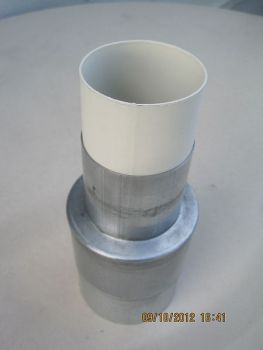 Reduzierung 80/60mm weit/eng aus Titanzink