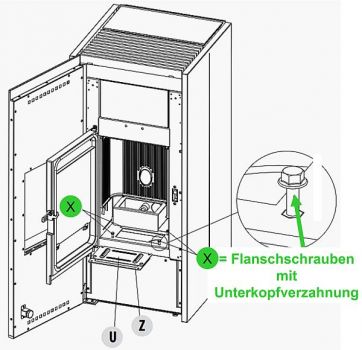 Preview: Flanschschrauben, Sechskant mit Unterkopfverzahnung - 4 Stück
