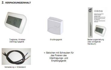 Preview: Chronothermostat Wireless - Thermostat-Zeitschaltuhr 4011037 für RED