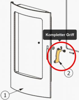 Kompletter Griff für Feuertür - 41400908660