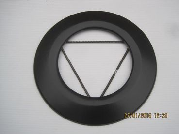 Preview: Wandrosette mit Feder für doppelwandige Pelletrohre Ø 80 mm