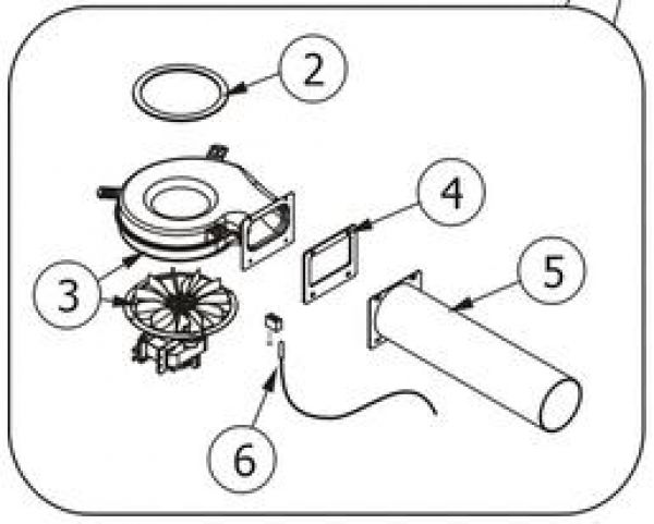 41801002600 Haftenddichtung Rauchvolut ca. Ø130x5mm