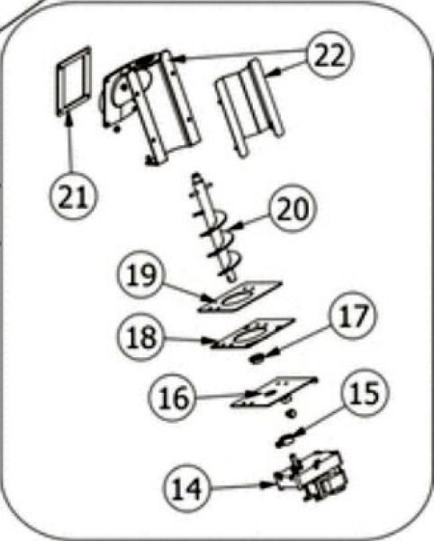 Untergestell Rohrleitung der Förderschnecke 41400903310