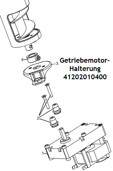 Getriebemotor Halterung 41202010400