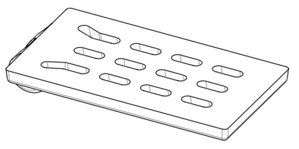 Boden 41301601000V für Selbstreinigender Brennertopf aus Gusseisen 41301601100V