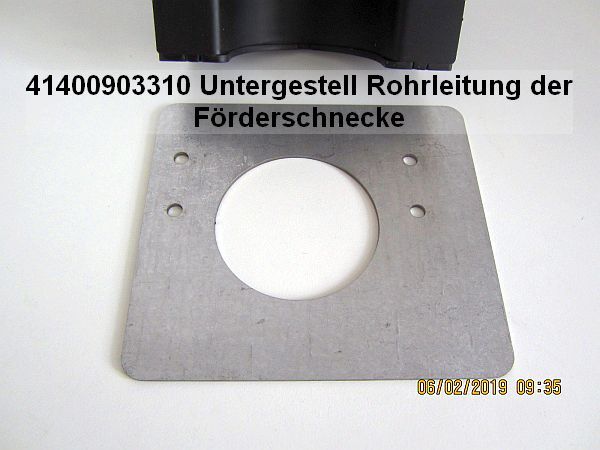 Untergestell Rohrleitung der Förderschnecke 41400903310