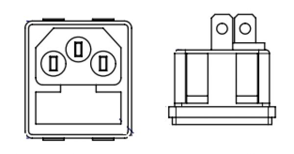 Steckdose mit Sicherung 41451104100