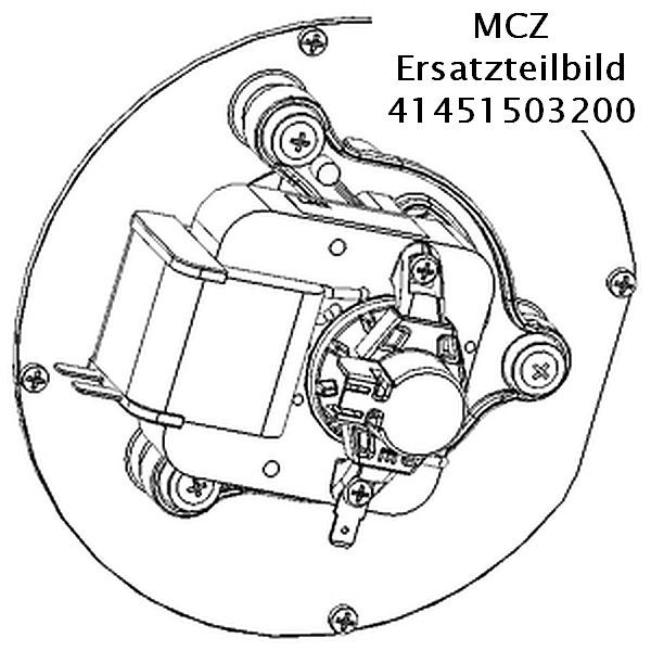 Luftdichtes Rauchgasgebläse (Encoder enthalten) 41451503200